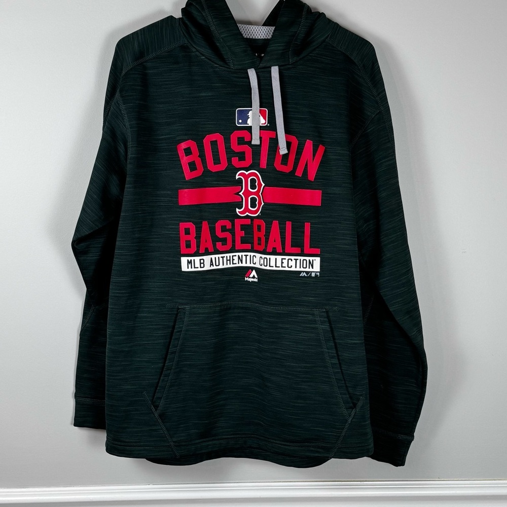 Majestic Black and Red Boston Baseball‎ Sweater (A1-47)